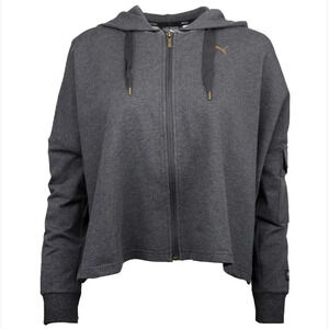 Puma Fusion Crop Full-Zip Bag Wing Hoodie Size XS